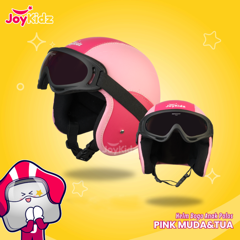 Helm Anak Bogo Polos Pink Muda Pink Tua Usia 2-7 Tahun Helm Anak Bogo Polos Pink Muda Pink Tua Usia 2-7 Tahun