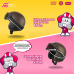 Helm Anak Bogo Polos Coklat Hitam Usia 2-7 Tahun