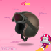 Helm Anak Bogo Polos Coklat Hitam Usia 2-7 Tahun