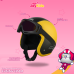 Helm Anak Bogo Polos Kuning Hitam Usia 2-7 Tahun